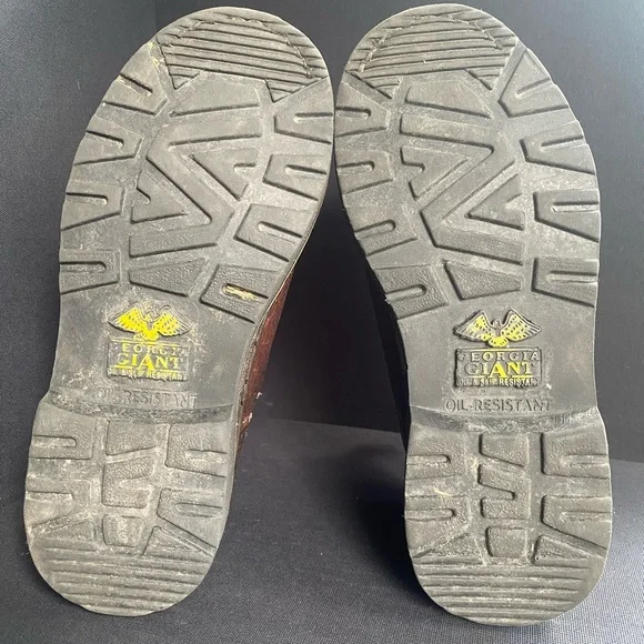 Georgia Giant Romeo Leather Boot Oil Resistant Brown Outdoor Work Farm W6 M4 - Picture 7 of 7